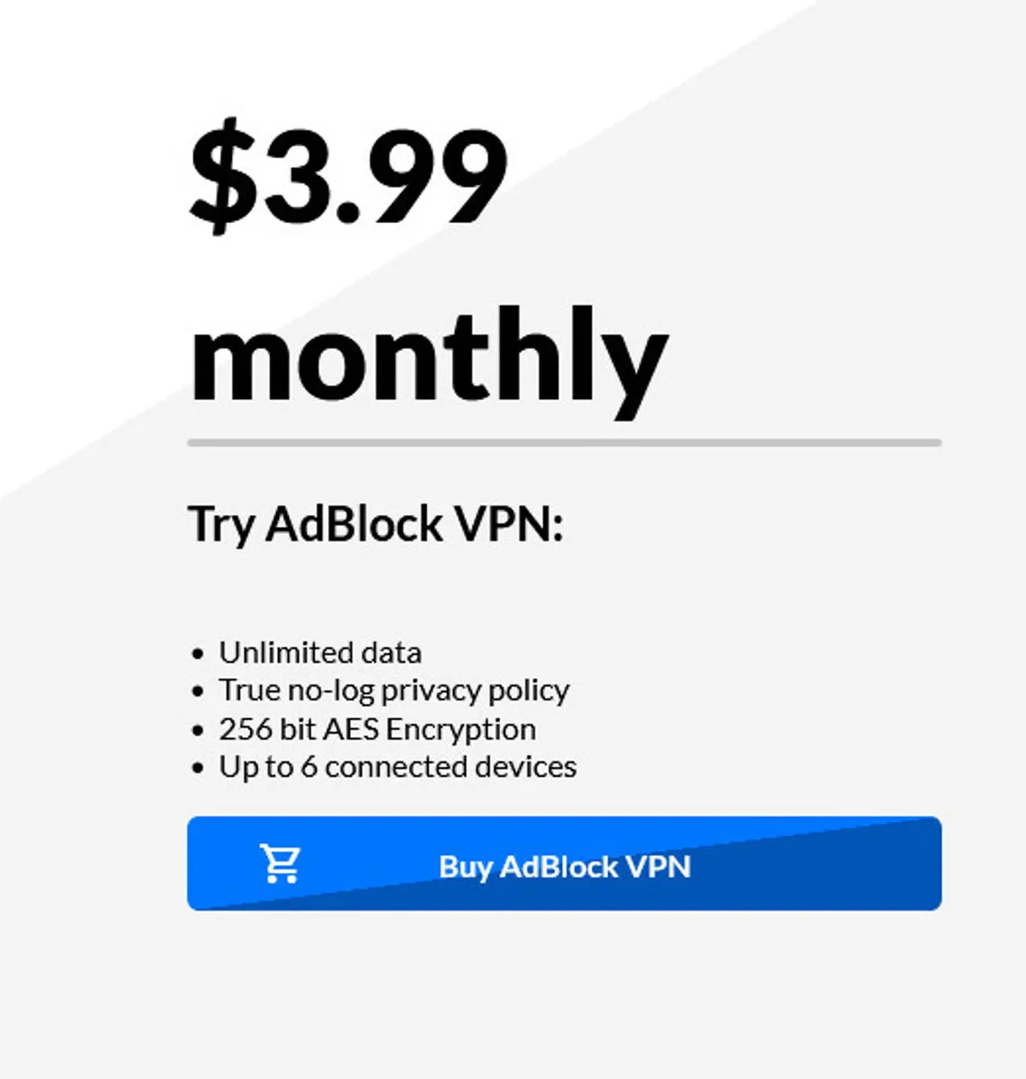 AdBlock VPN Présentation Fonctionnalités & Prix