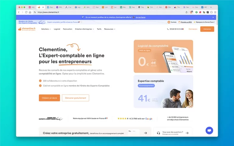 Clementine : Avis & Prix sur cet expert-comptable en ligne