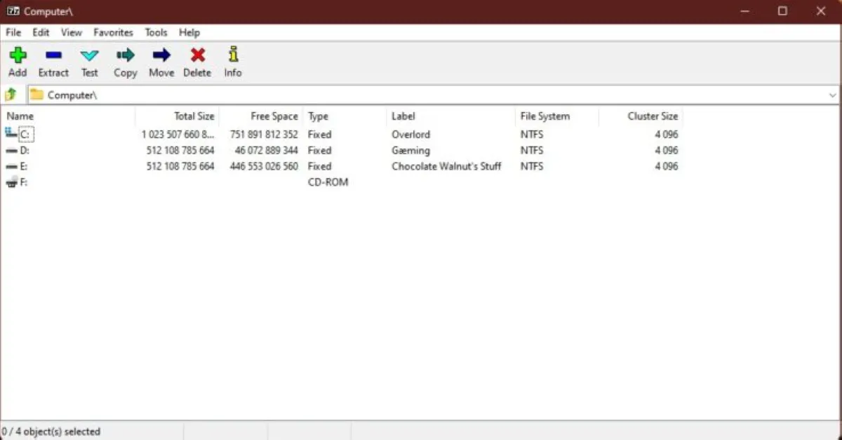 7-Zip: interface, fonctionnalités & intégrations