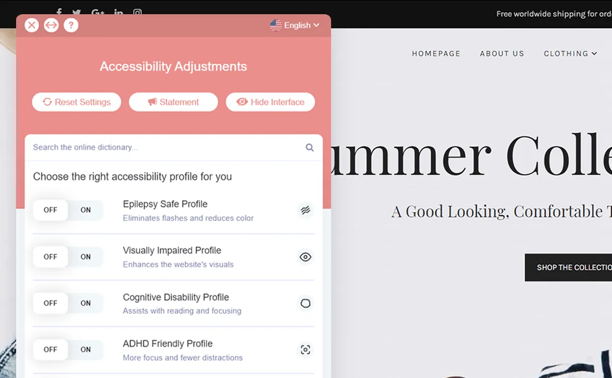 Accessibe: interface, fonctionnalités & intégrations Accessibe: interface, fonctionnalités & intégrations