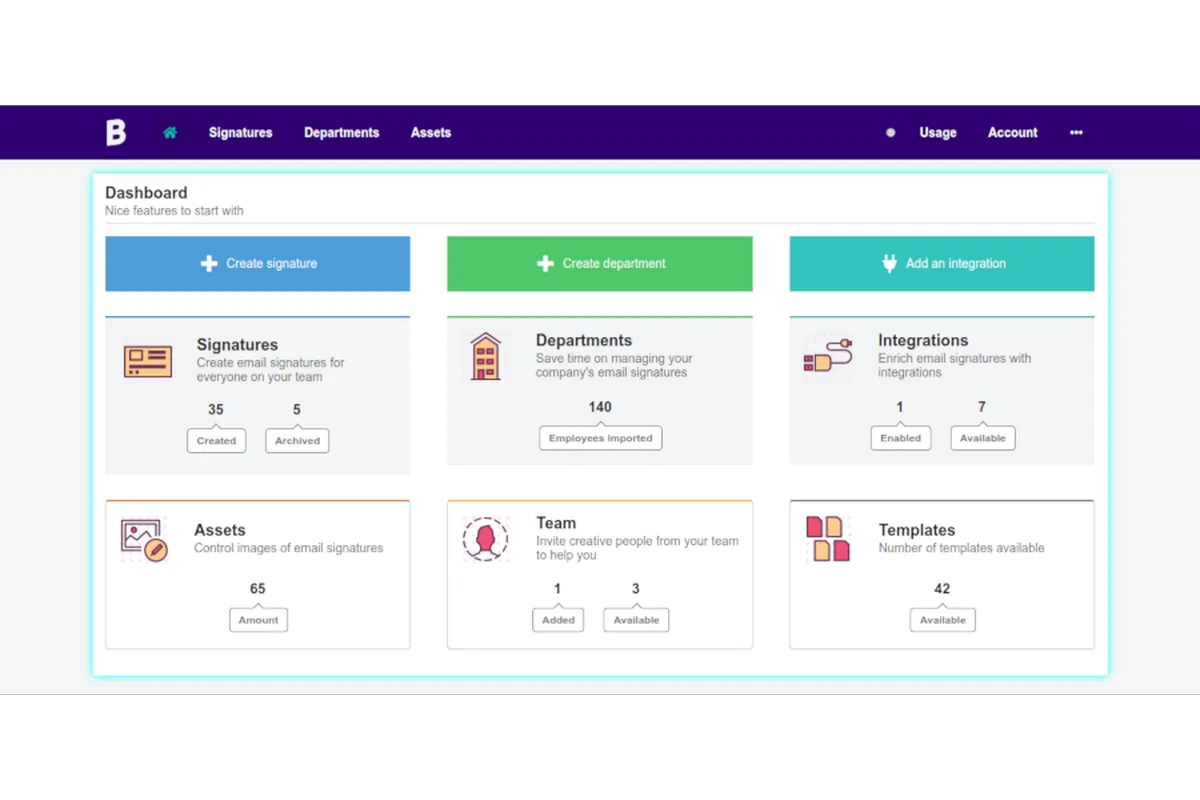 Bybrand: interface, fonctionnalités & intégrations
