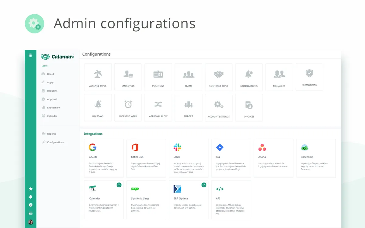 Calamari: interface, fonctionnalités & intégrations Calamari: interface, fonctionnalités & intégrations