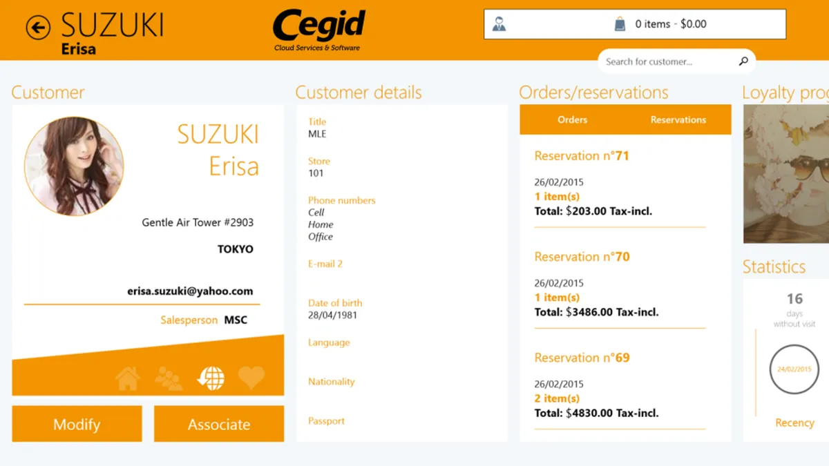 Cegid Retail: interface, fonctionnalités & intégrations