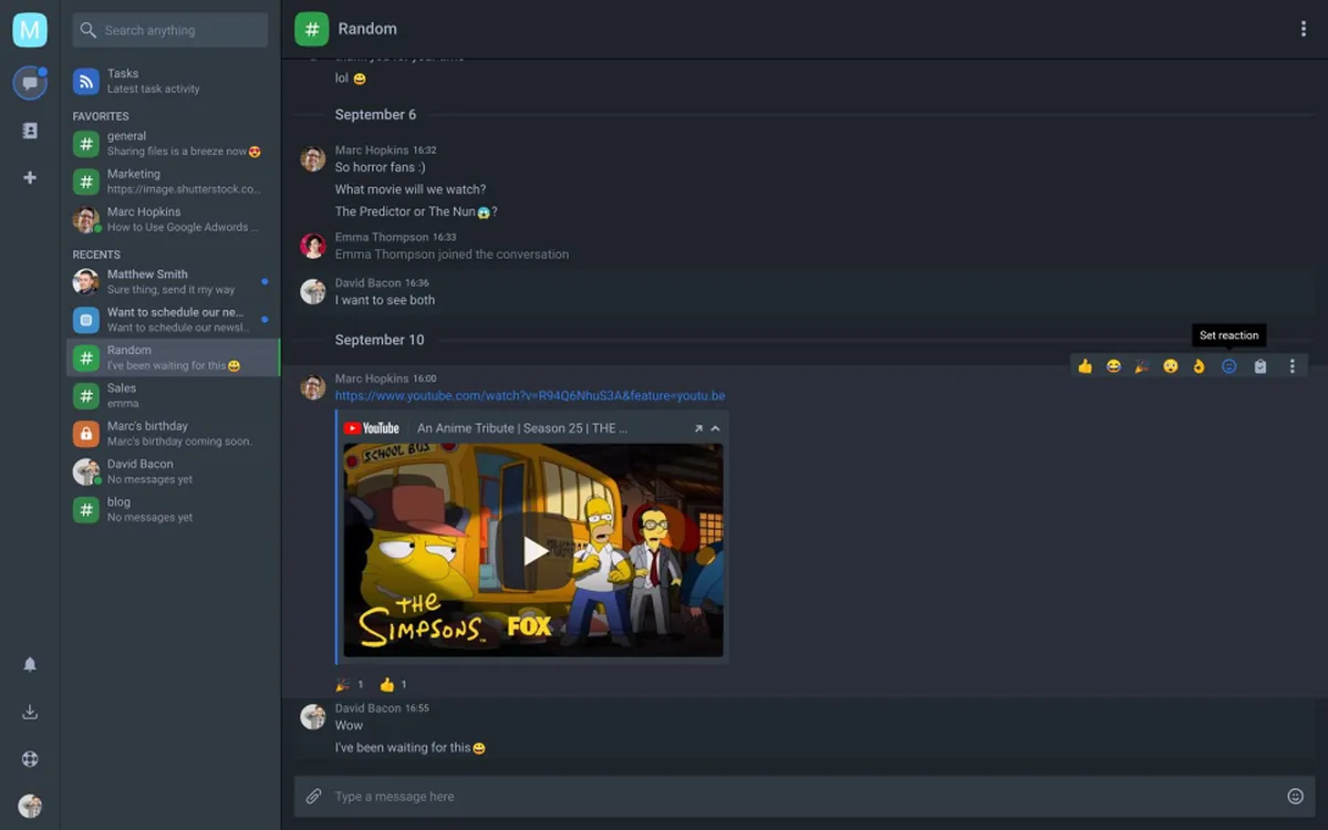 Chanty: interface, fonctionnalités & intégrations