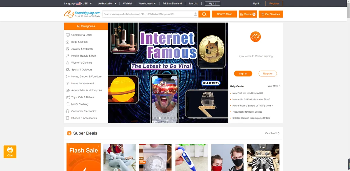 CJdropshipping: interface, fonctionnalités & intégrations CJdropshipping: interface, fonctionnalités & intégrations