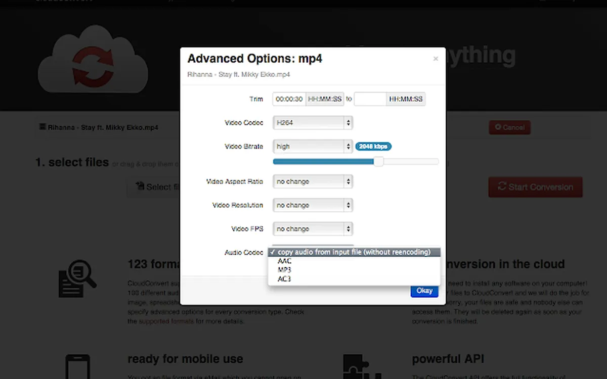 CloudConvert: interface, fonctionnalités & intégrations