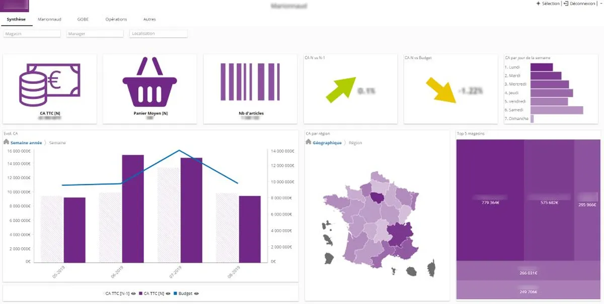 DigDash: interface, fonctionnalités & intégrations DigDash: interface, fonctionnalités & intégrations