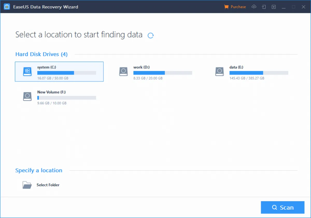 EaseUS Data Recovery: interface, fonctionnalités & intégrations EaseUS Data Recovery: interface, fonctionnalités & intégrations