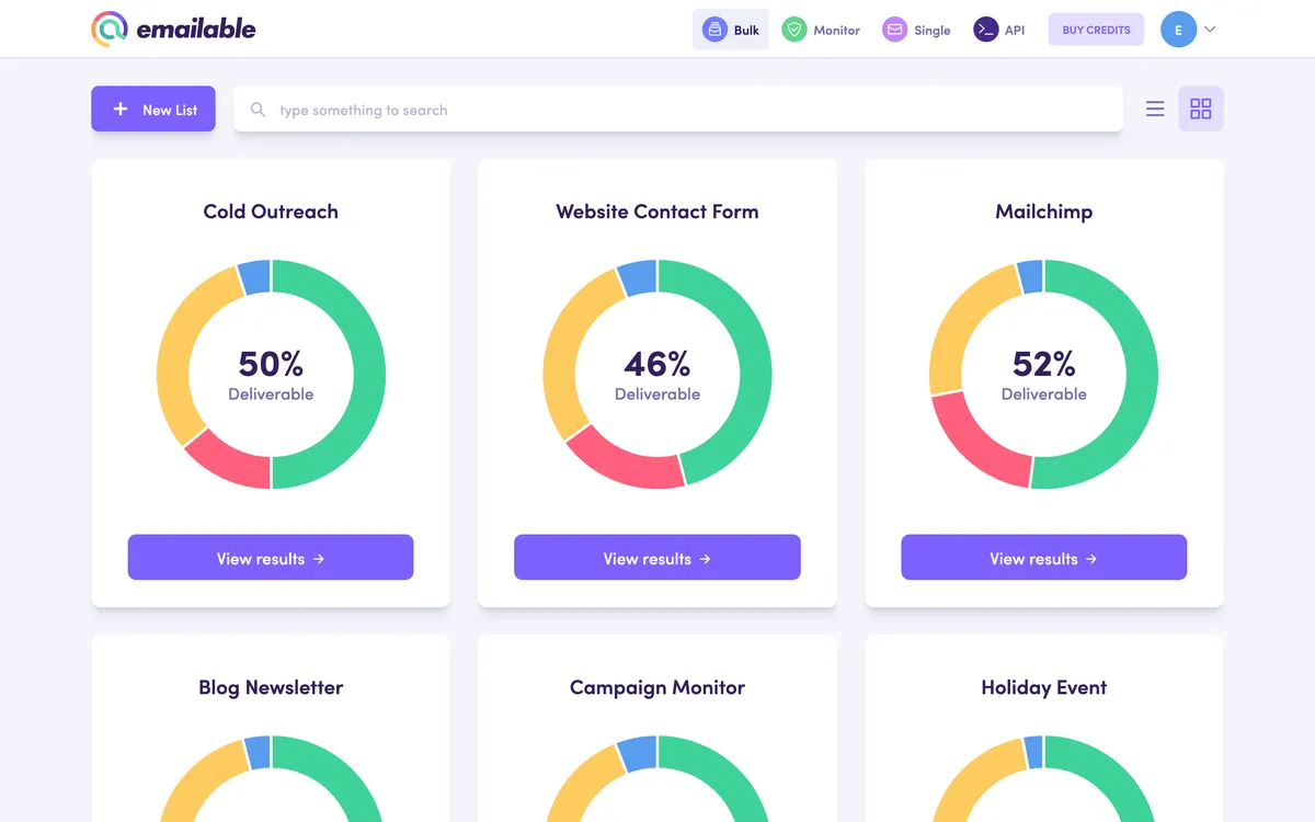 Emailable: interface, fonctionnalités & intégrations