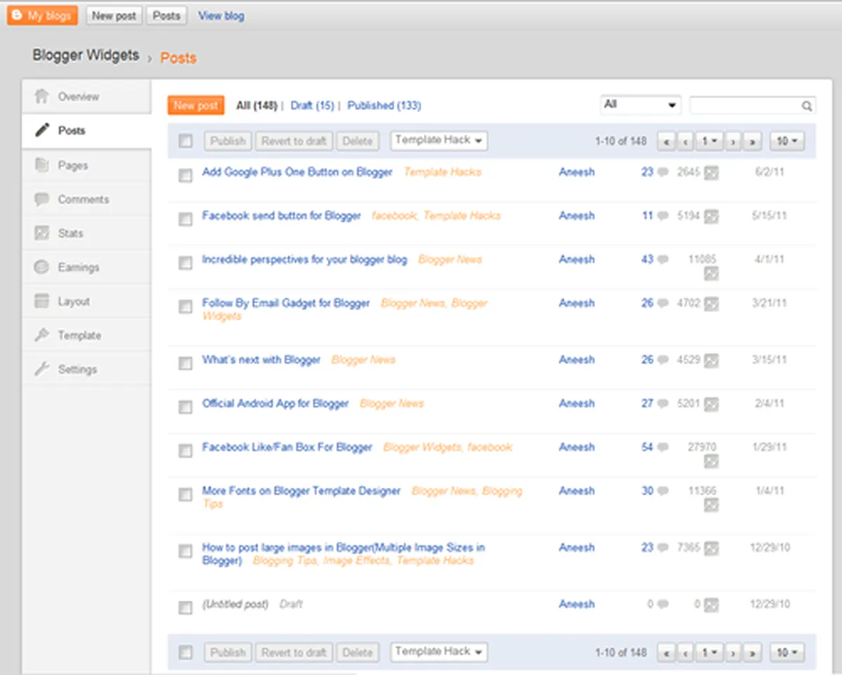 Google Blogger: interface, fonctionnalités & intégrations Google Blogger: interface, fonctionnalités & intégrations