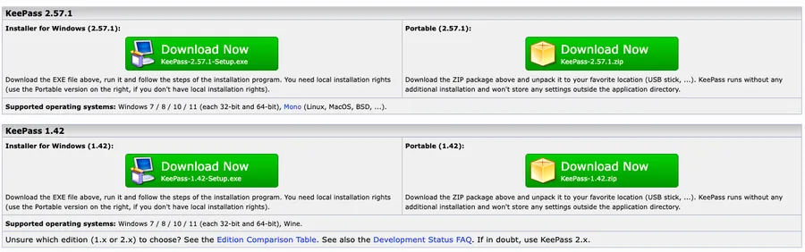 Tarifs de Keepass Perso & Pro Tarifs de Keepass Perso & Pro