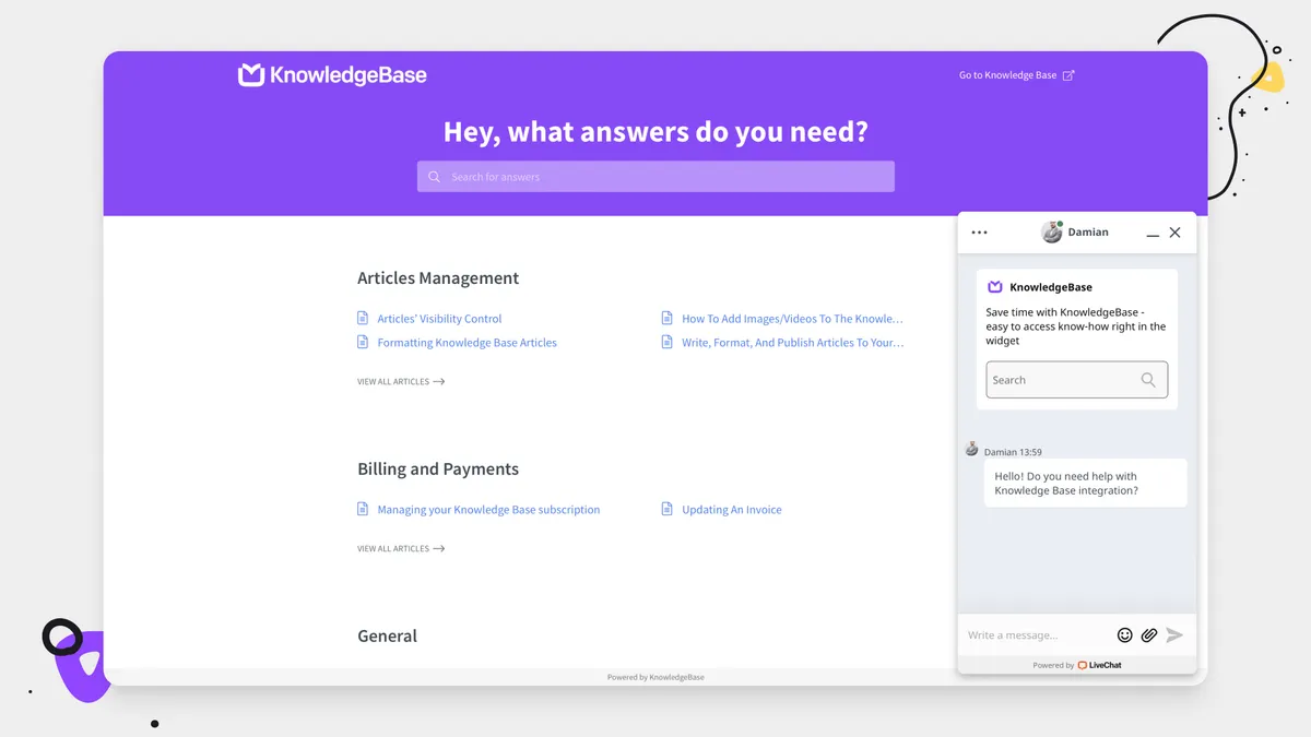 KnowledgeBase: interface, fonctionnalités & intégrations