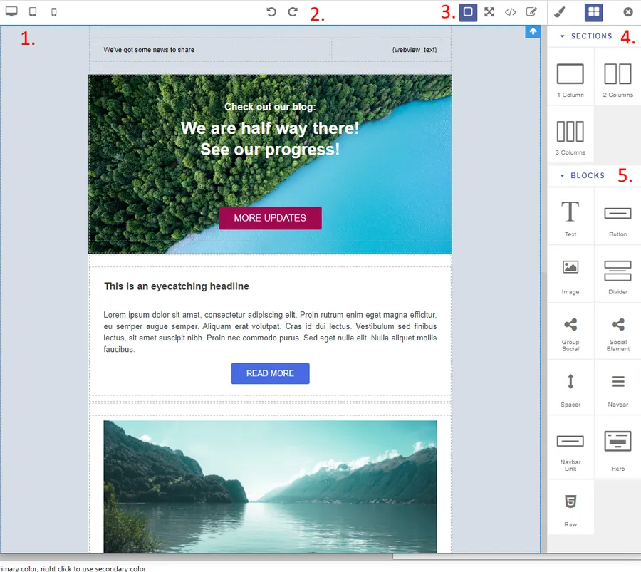 mautic mail builder