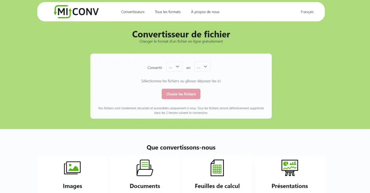 MiConv: interface, fonctionnalités & intégrations