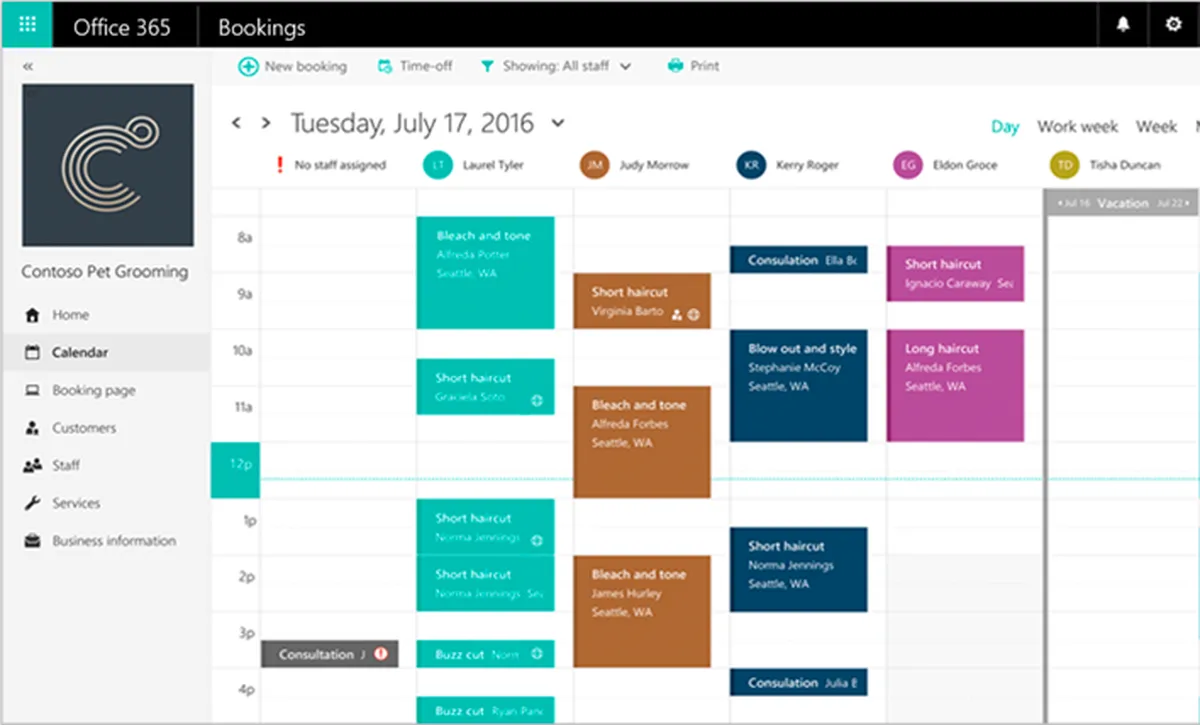 Microsoft Bookings: interface, fonctionnalités & intégrations