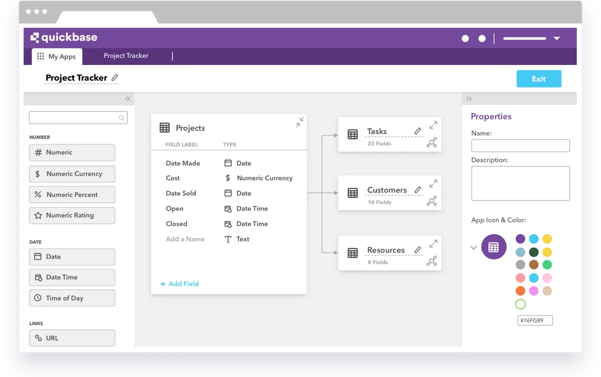 QuickBase: interface, fonctionnalités & intégrations QuickBase: interface, fonctionnalités & intégrations