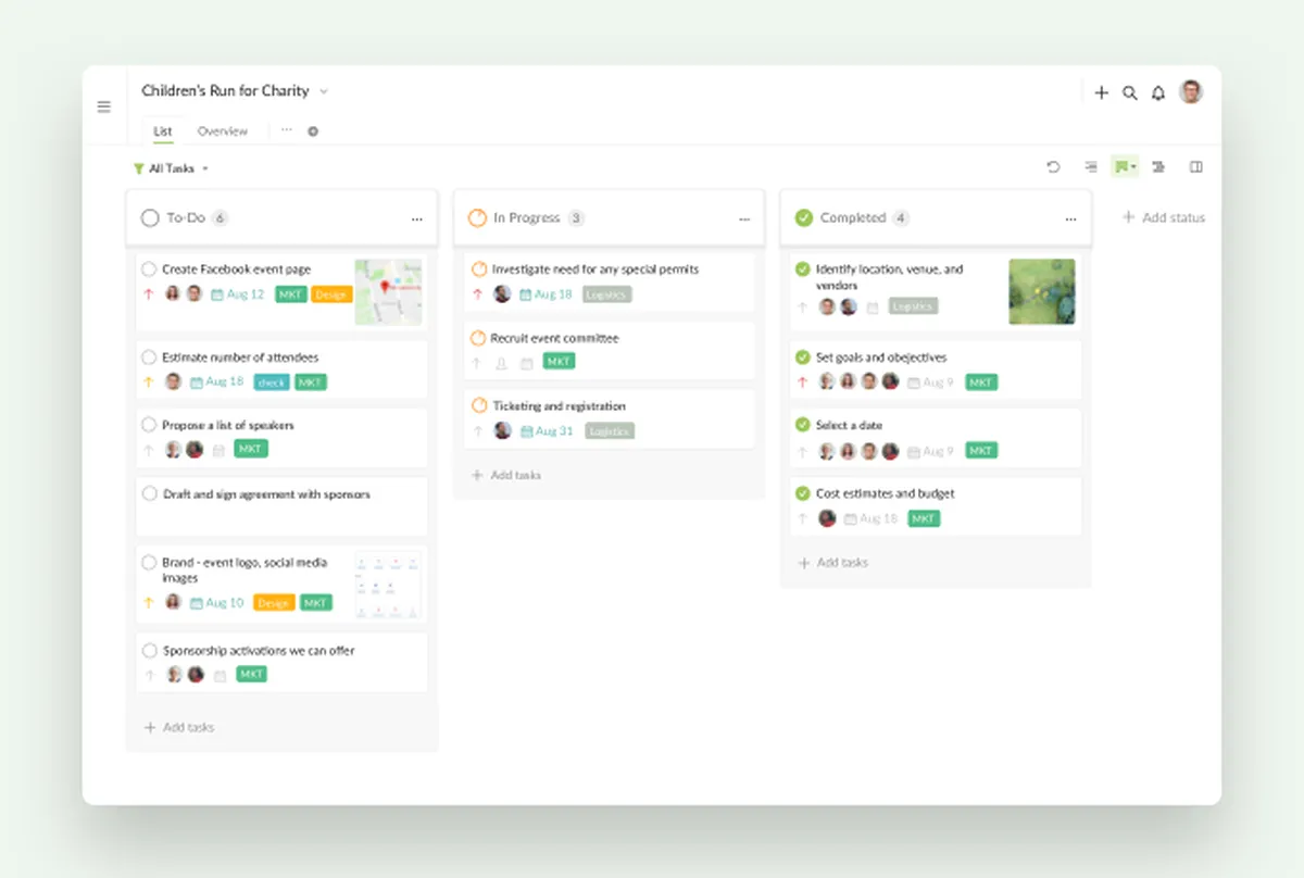 Quire: interface, fonctionnalités & intégrations