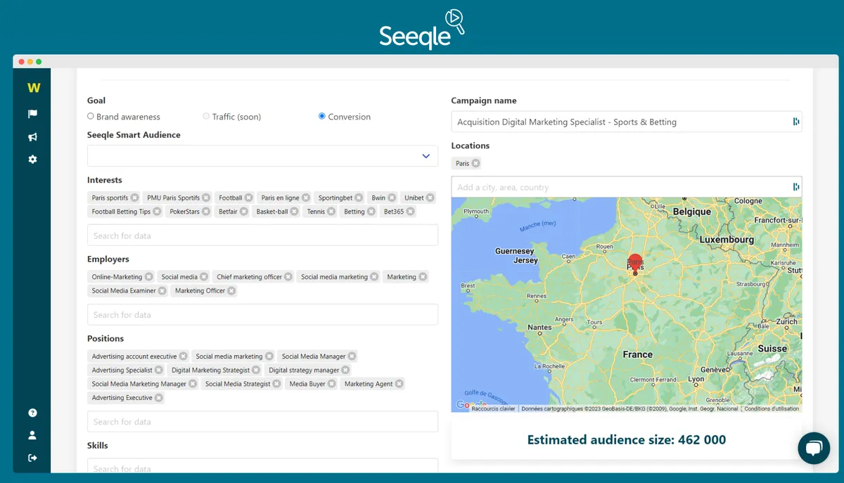 Seeqle: interface, fonctionnalités & intégrations Seeqle: interface, fonctionnalités & intégrations