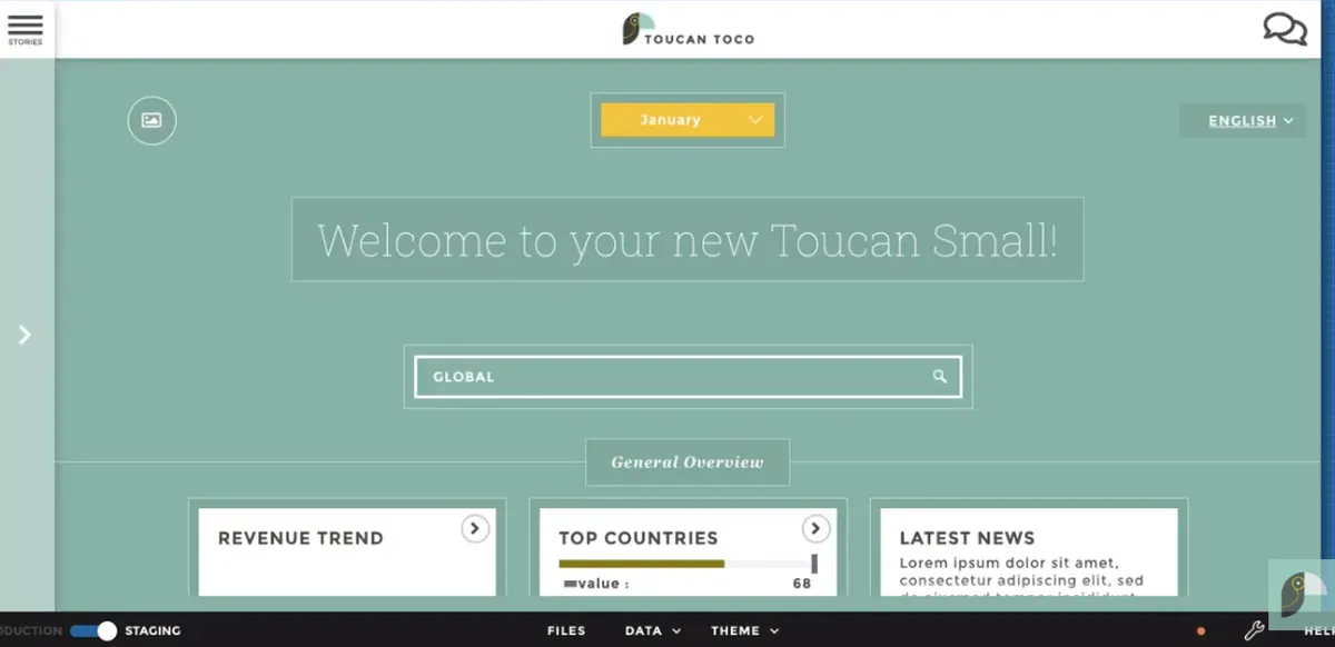 Toucan Toco: interface, fonctionnalités & intégrations Toucan Toco: interface, fonctionnalités & intégrations