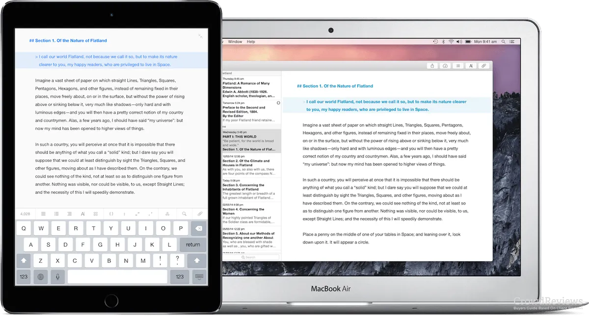 Ulysses: interface, fonctionnalités & intégrations Ulysses: interface, fonctionnalités & intégrations