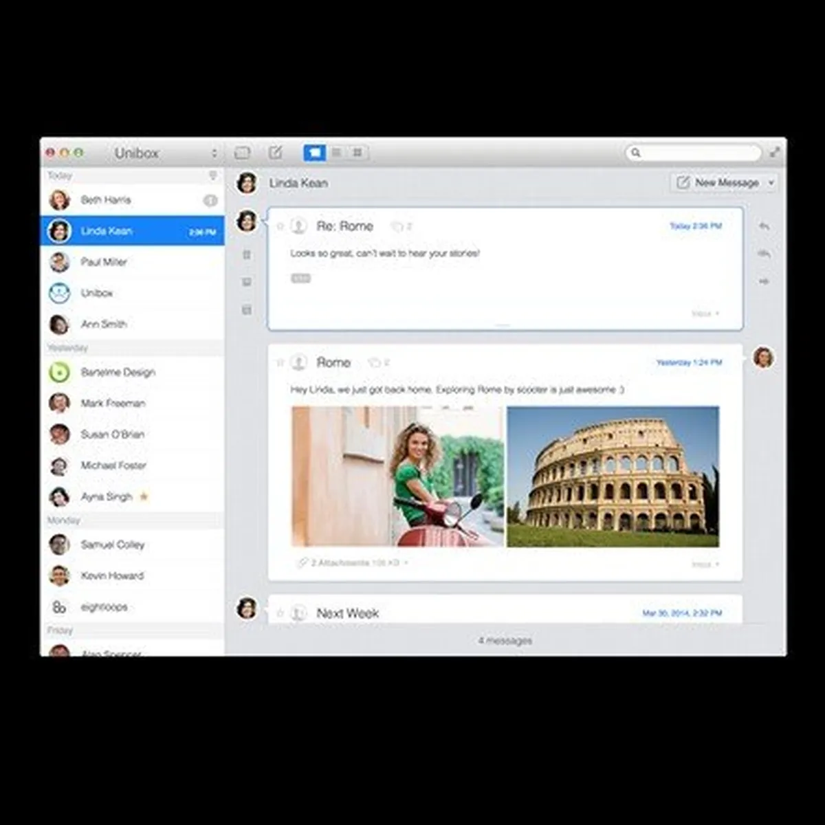 Unibox: interface, fonctionnalités & intégrations