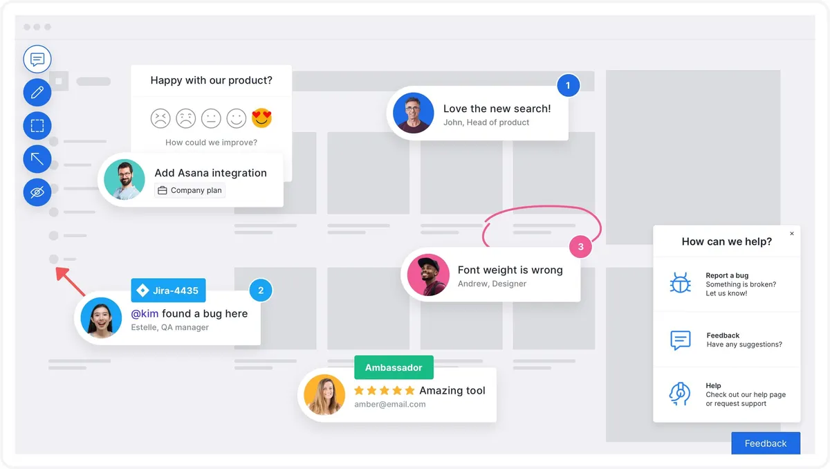 Usersnap: interface, fonctionnalités & intégrations Usersnap: interface, fonctionnalités & intégrations