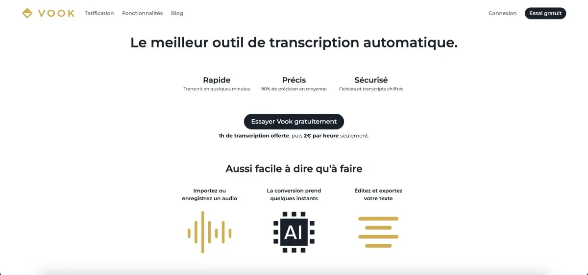 Vook.ai: interface, fonctionnalités & intégrations Vook.ai: interface, fonctionnalités & intégrations