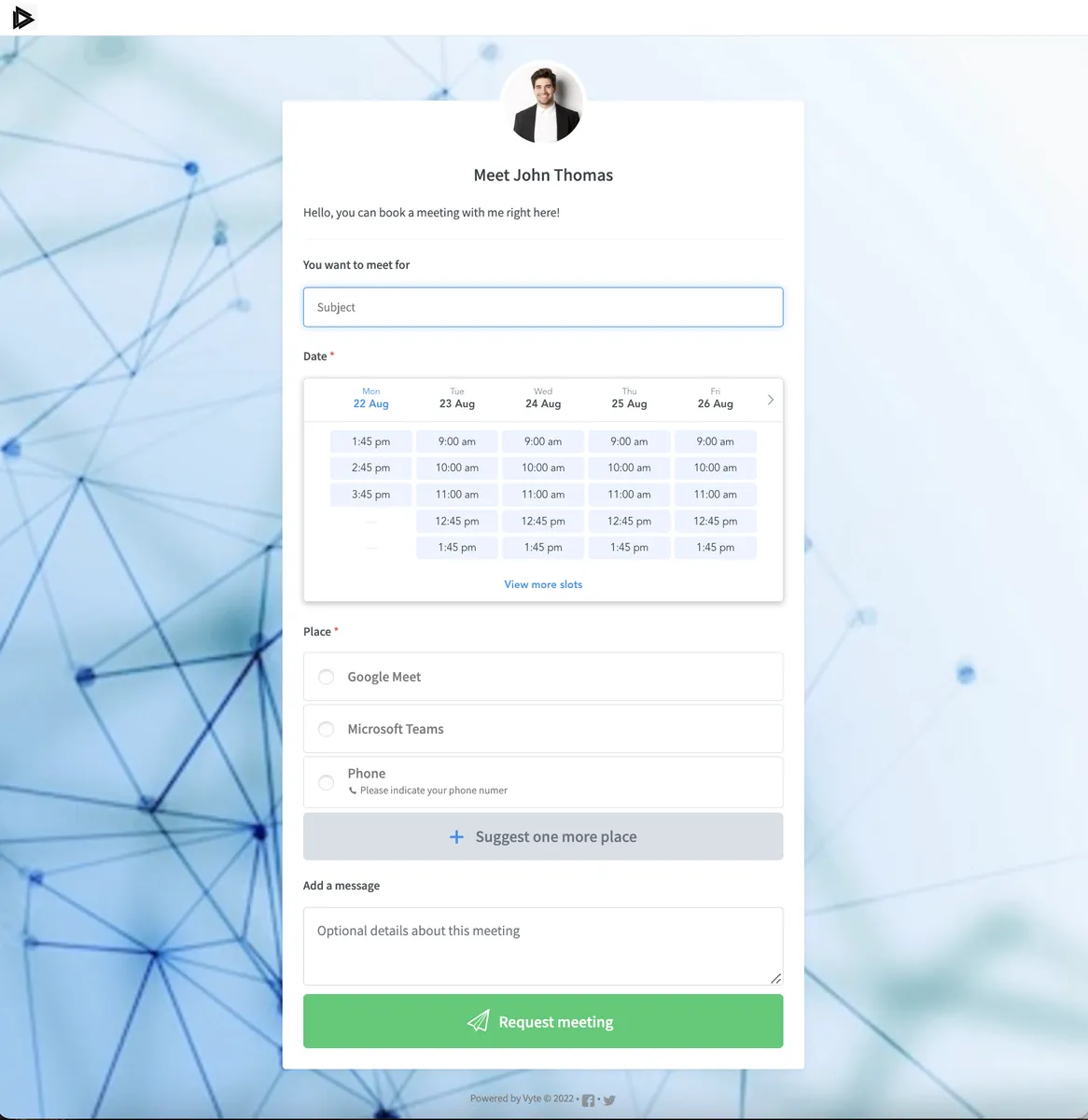 Vyte: interface, fonctionnalités & intégrations