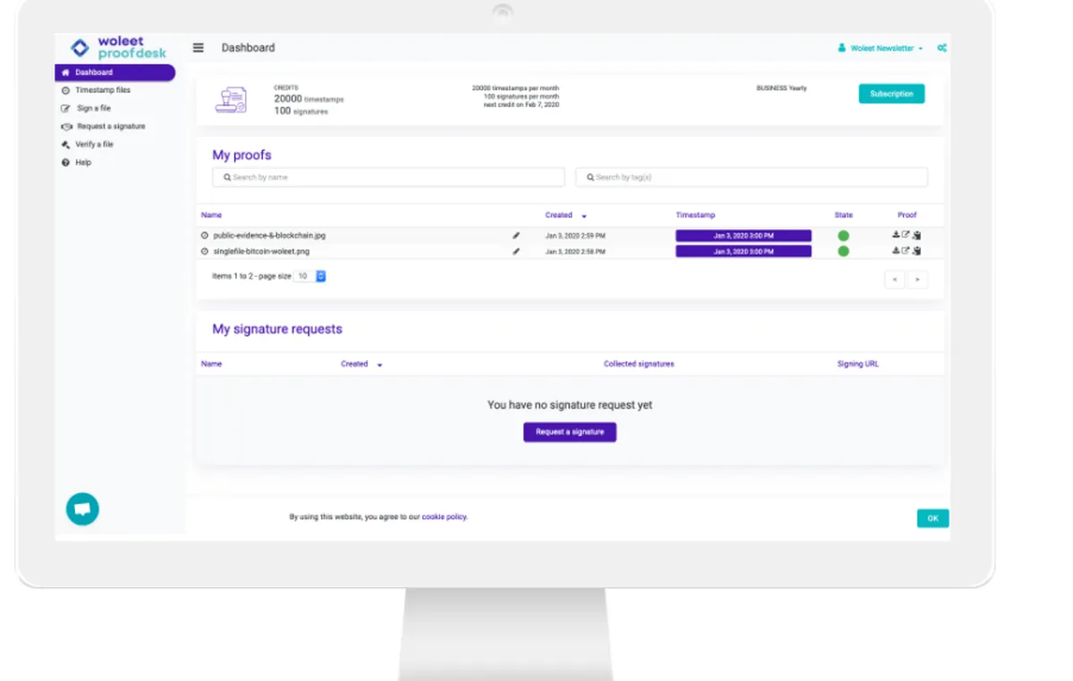 Woleet: interface, fonctionnalités & intégrations